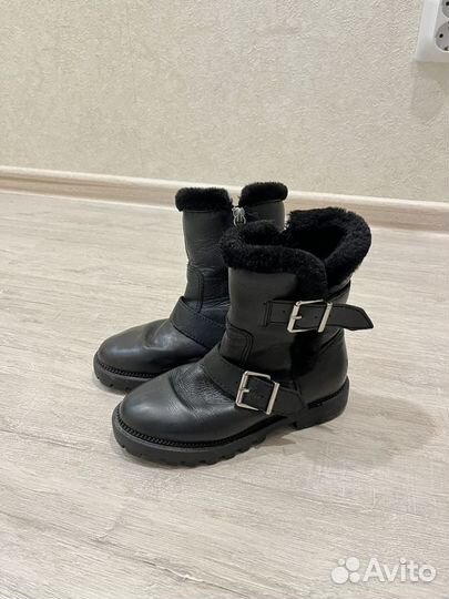 Зимние кожаные ботинки на девочку 33