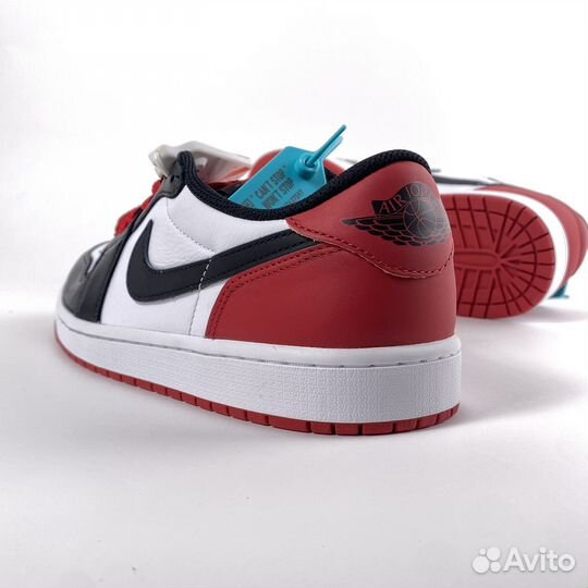 Кроссовки Jordan 1 Low OG Black Toe(Оригинал)