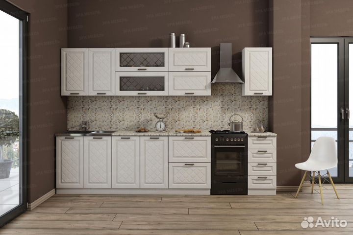 Модульная кухня мдф (комплект 2,6м)