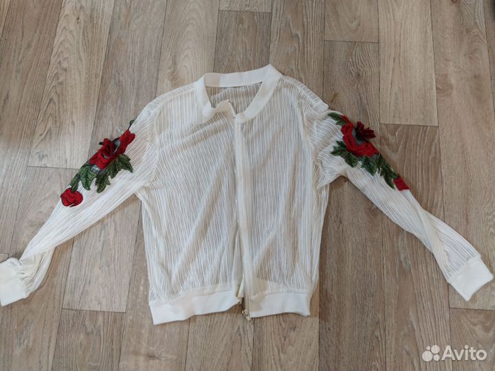 Полупрозрачная винтажная кофта