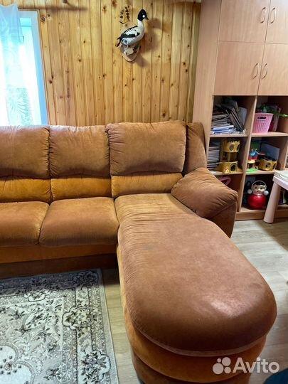 Большой угловой диван раскладной бу