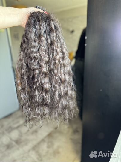 Волосы для наращивания 70 см кудри