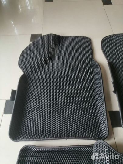 Коврики 3D Eva Chevrolet Lanos с бортами черные