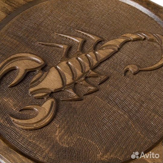 Нарды и шашки резные Скорпион 62 х 64 см бук Армения 62736