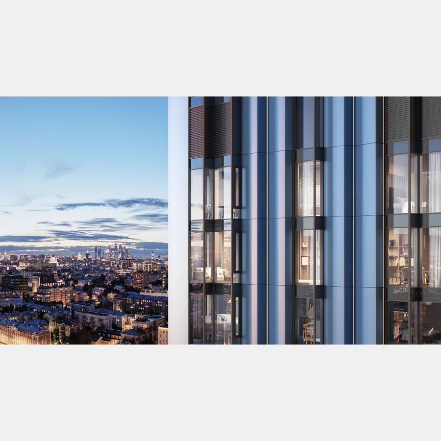 3-к. квартира, 86,6 м², 5/56 эт.