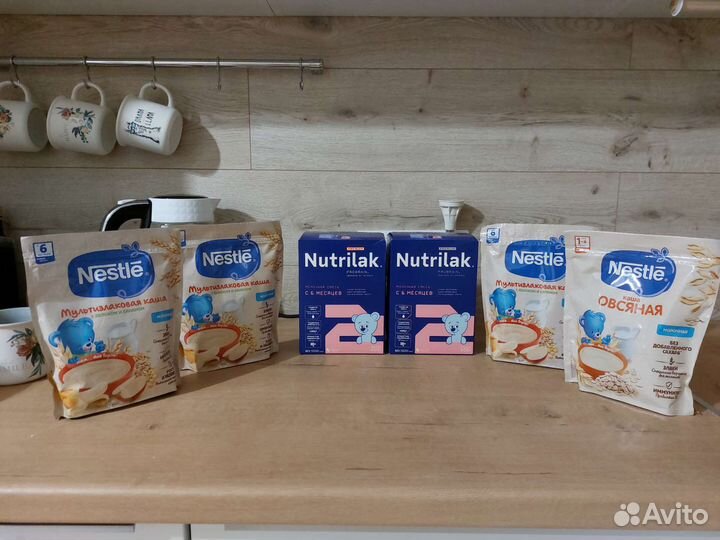 Каши и молочная смесь Нутрилак 2