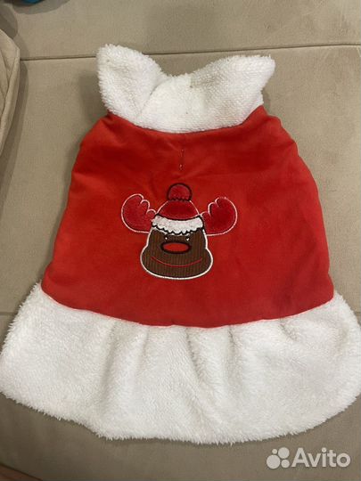 Новогодний няряд на собачку среднего размера