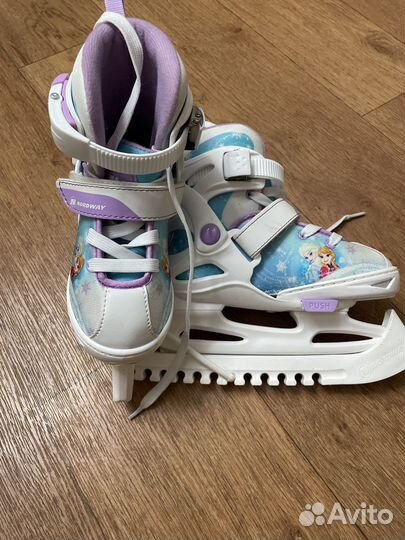 Коньки детские раздвижные, 26-31р