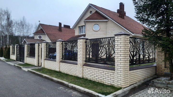 Полимерпесчаные колпаки и парапеты на забор
