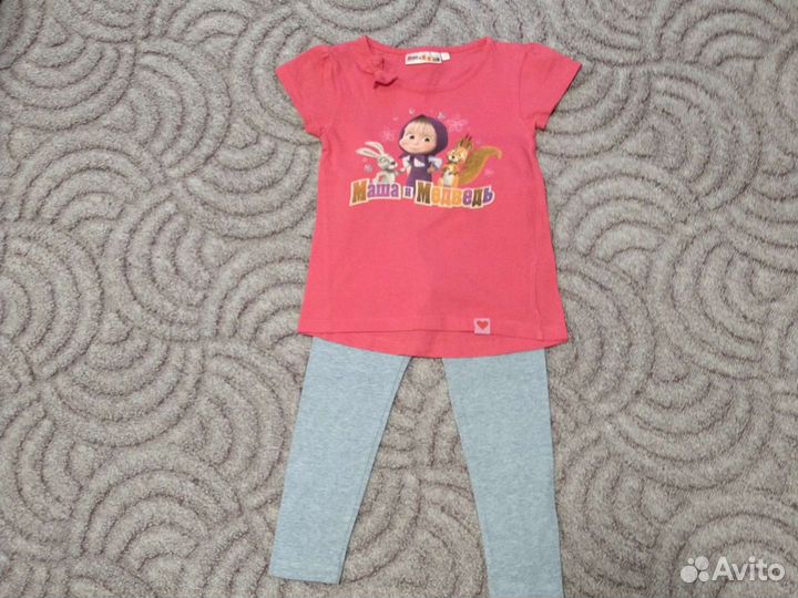 Костюм Маша и Медведь и футболки р. 110-116
