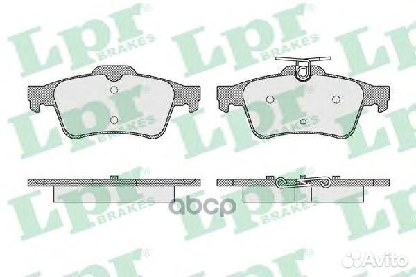 05P1637 Колодки тормозные ford focus II/III/MAZ