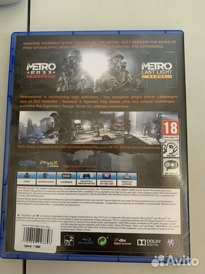 Metro redux ps4