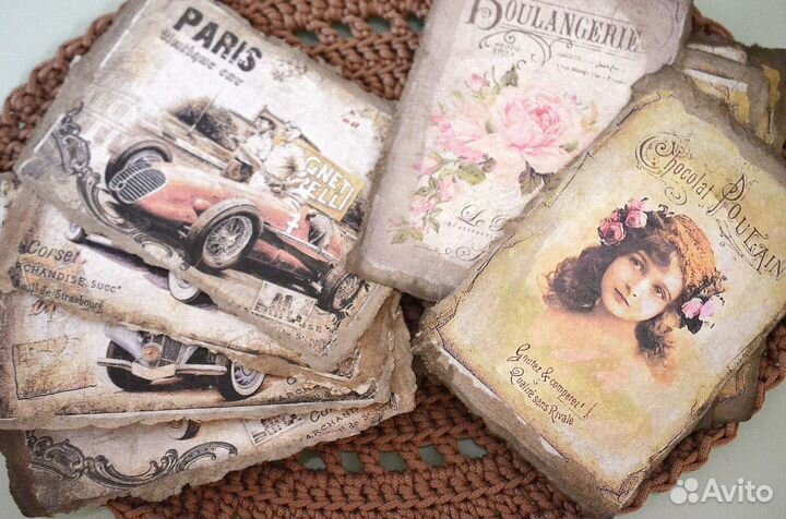 Открытки в стиле ретро ручной работы