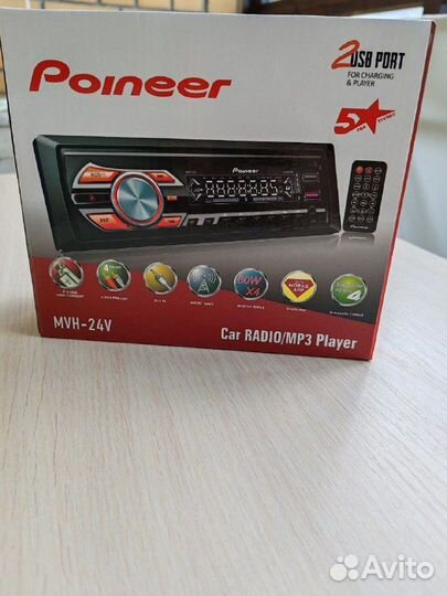 Магнитола Pioneer в машину мощность 60 W