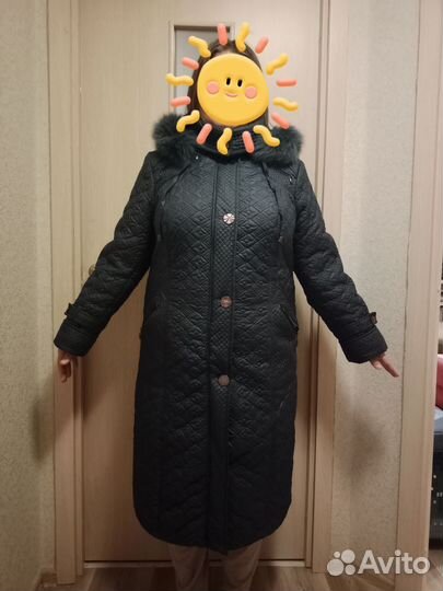 Пальто женское демисезонное 54