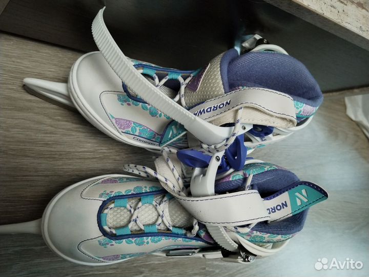 Коньки детские раздвижные nordway 31 36