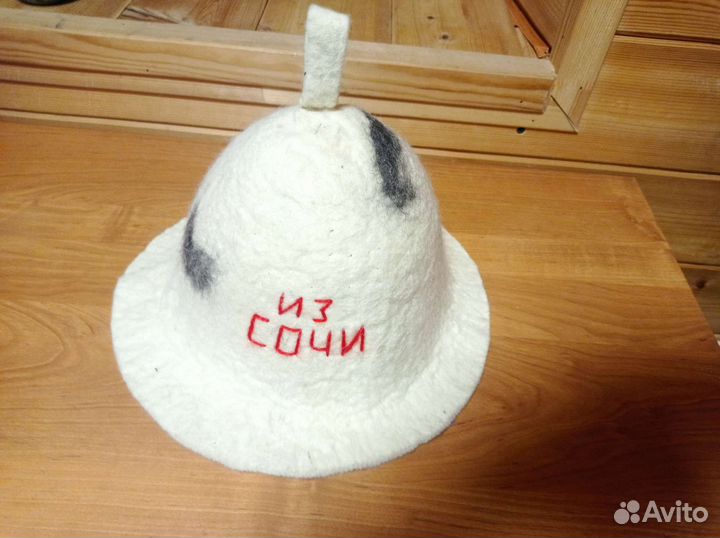 Шапка для бани валяная