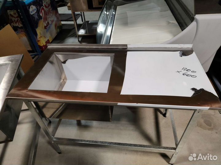 Ванна моечная со столом (новая ) мойка