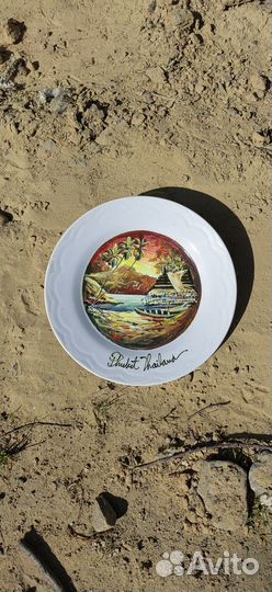 Картина на тарелке маслом, таиланд