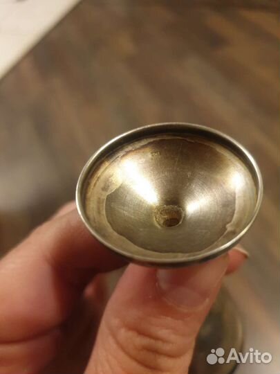 Рюмки СССР мельхиор/позолота клеймо фс8