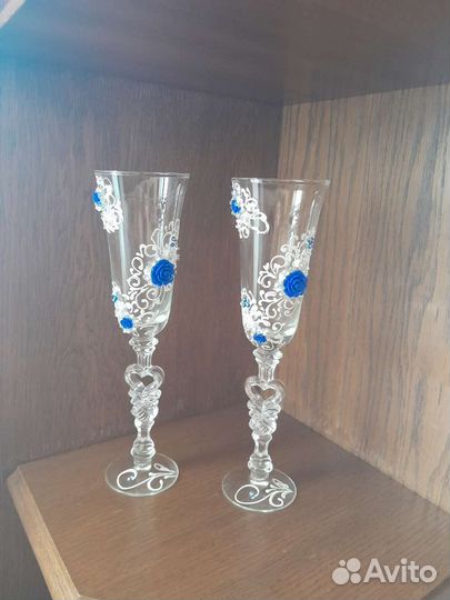 Свадебные бокалы новые