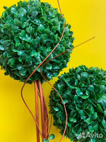 Самшит дерево в горшке,искусственное растение