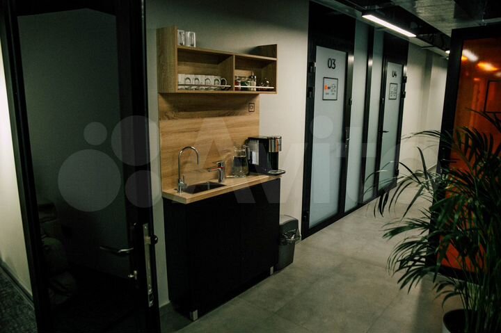 Готовый офис 24/7 с кухней, паркингом и террасой