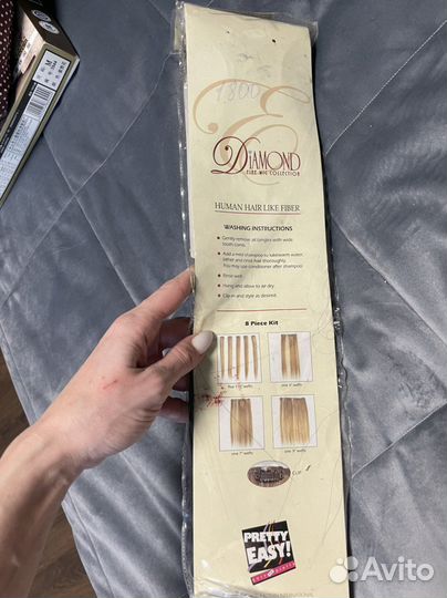 Волосы на заколках, трессы