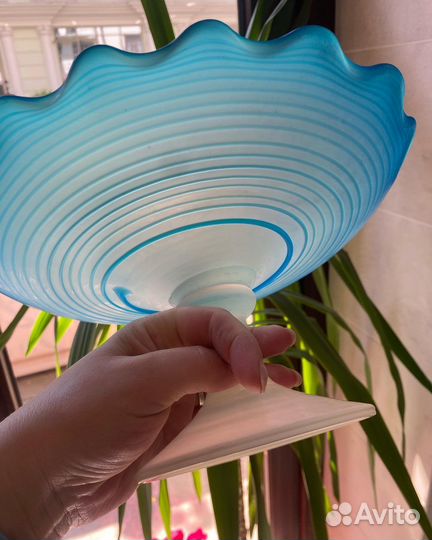 Ваза, матовое стекло, антикварная