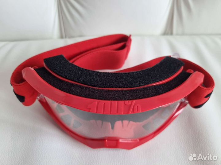 Очки кроссовые 100 Strata 2 Goggle Red/Clear Lens