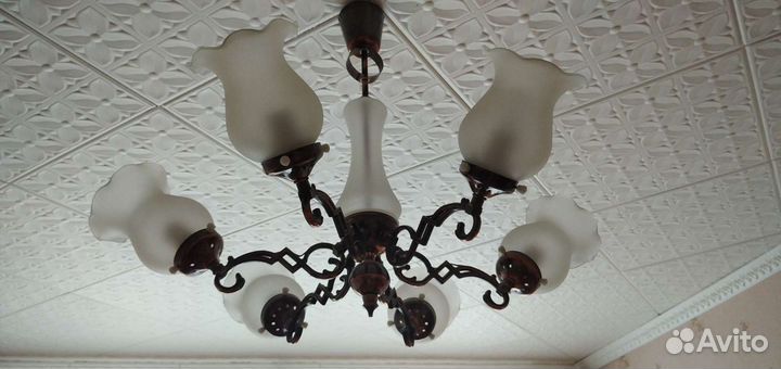 Люстра СССР литье