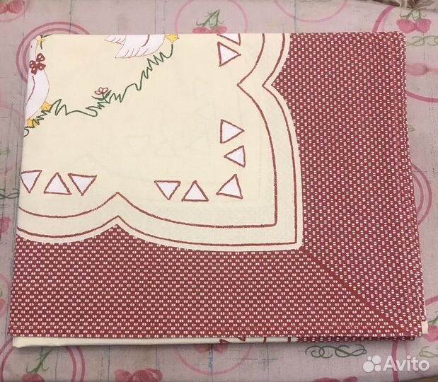 Скатерть столовая прямоугольная хлопок