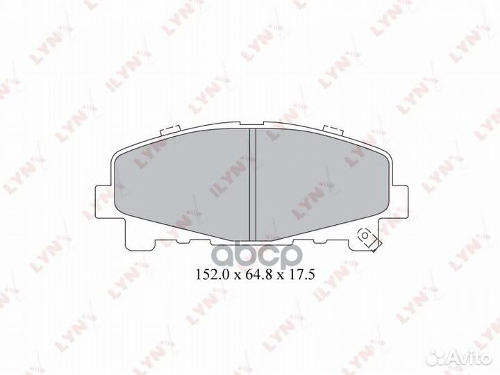 Колодки тормозные дисковые передние BD-3424 LYN
