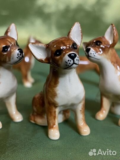 Породы собак. Миниатюра фарфоровая. Франция