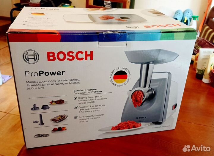 Мясорубка электрическая Bosch MF45020, новая