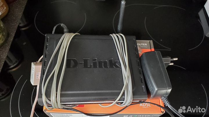 Adsl2+ модем+4 порта wi-fi D-Link,модель dsl-2640u