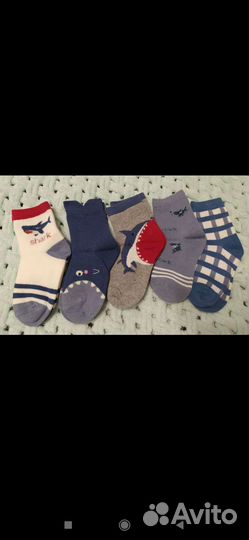 Детские носки 5шт в наборе. Новые