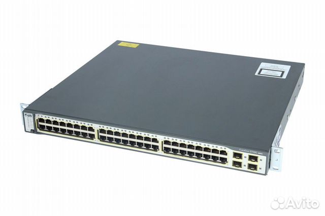 Cisco WS-C3750G-48TS-E Гигабитный L3 коммутатор бу