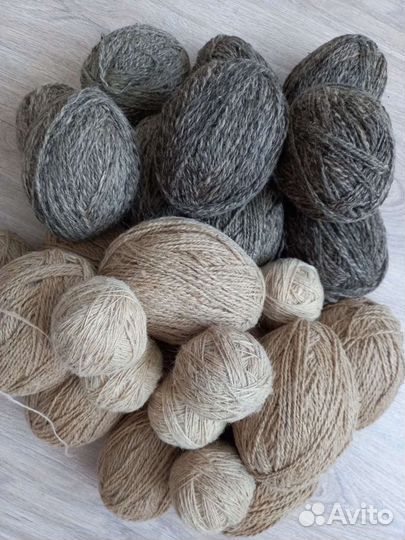 Пряжа чисто-шерстяная овечья ручная работа