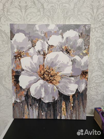 Картина по номерам расскрашеная