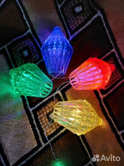 Фонарики от гирлянды СССР