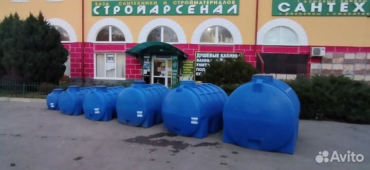 Емкость пластиковая горизонтальная 5000л