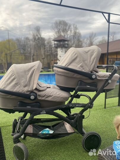 Коляска для двойни cam