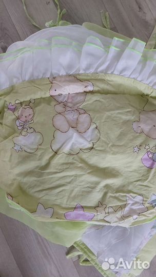 Бортики и балдахин в кроватку