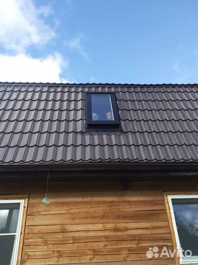 Мансардное окно из профиля Rehau 740x1240 мм