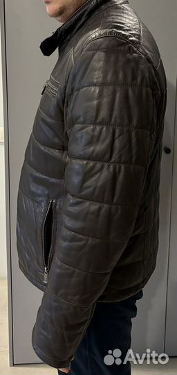 Кожаная куртка мужская 54 56 р Брендовая