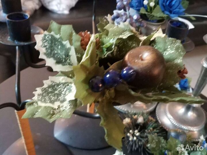 Подсвечники с украшениями