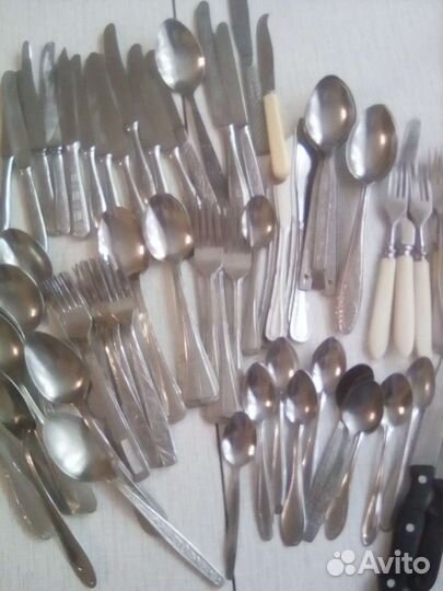 Ложки,вилки,ножи ссср.бу