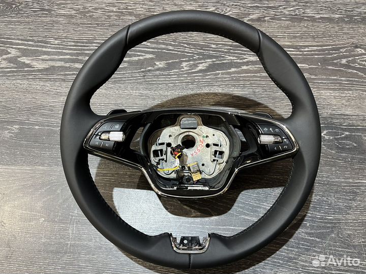 Руль с подогревом и лепестками skoda 2021