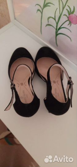 Туфли женские замшевые